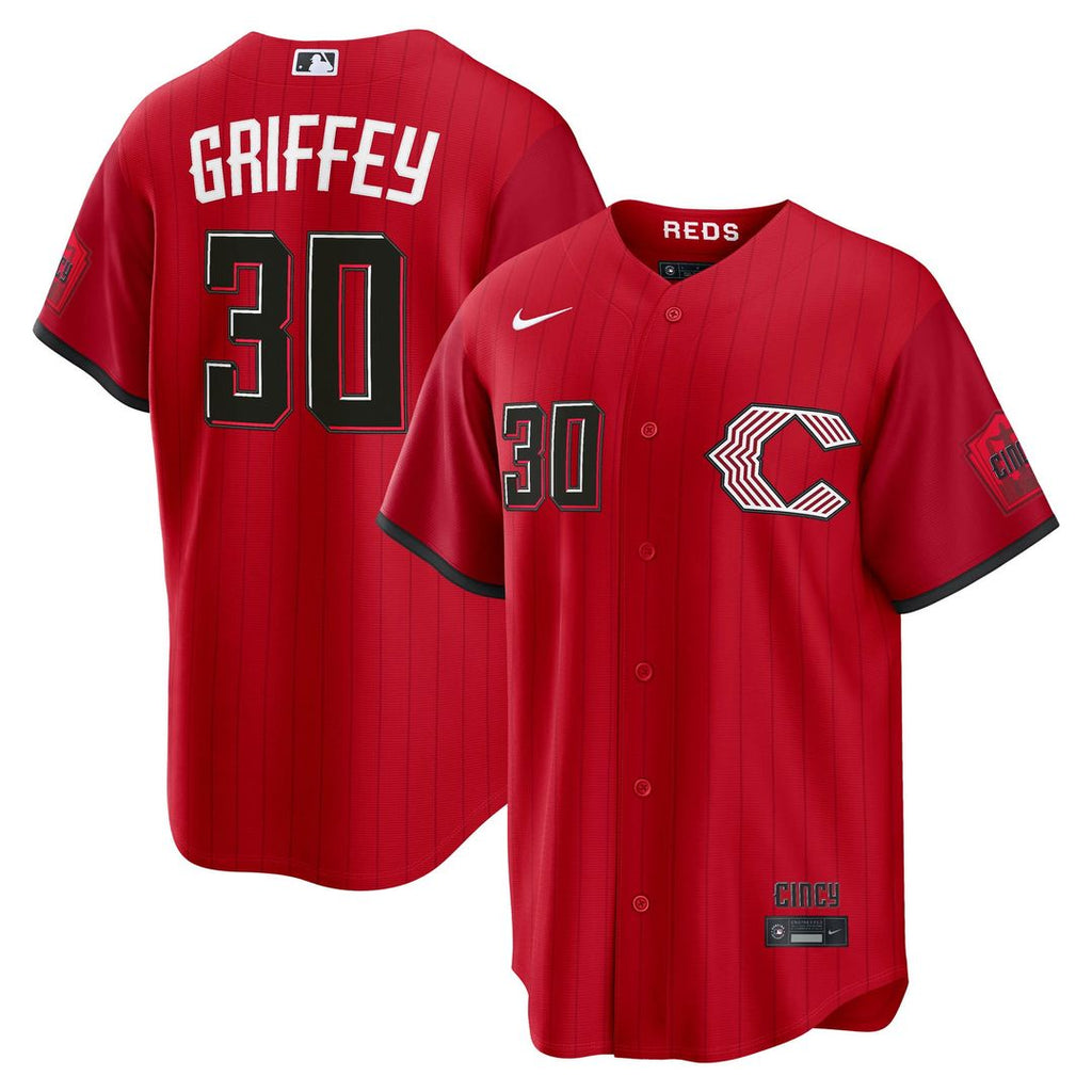 Ken Griffey Jr. Cincinnati Reds Nike 2026 City Connect Stadium Jersey - Red Official MLB Team Apparel Baseball Fan Gear