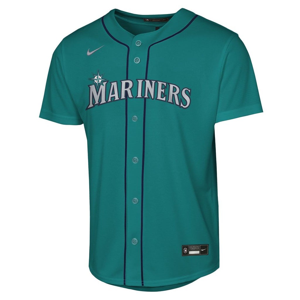 Cal Raleigh Seattle Mariners Nike Youth Alternate Replica Jersey - Teal Official MLB Team Apparel Baseball Fan Gear
