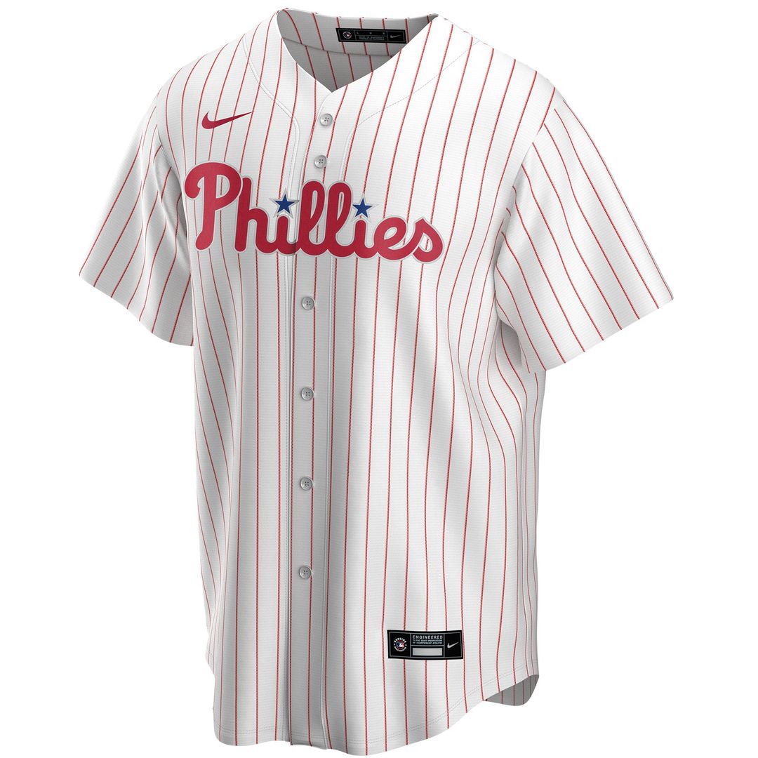 Philadelphia Phillies Nike Home Replica Custom Jersey - White Official MLB Team Apparel Baseball Fan Gear