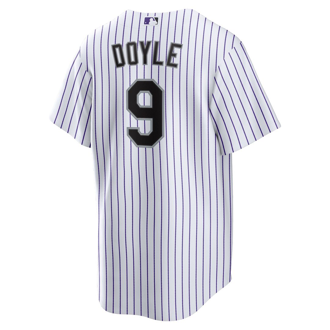 Brenton Doyle Colorado Rockies Nike Home Replica Jersey - White Official MLB Team Apparel Baseball Fan Gear