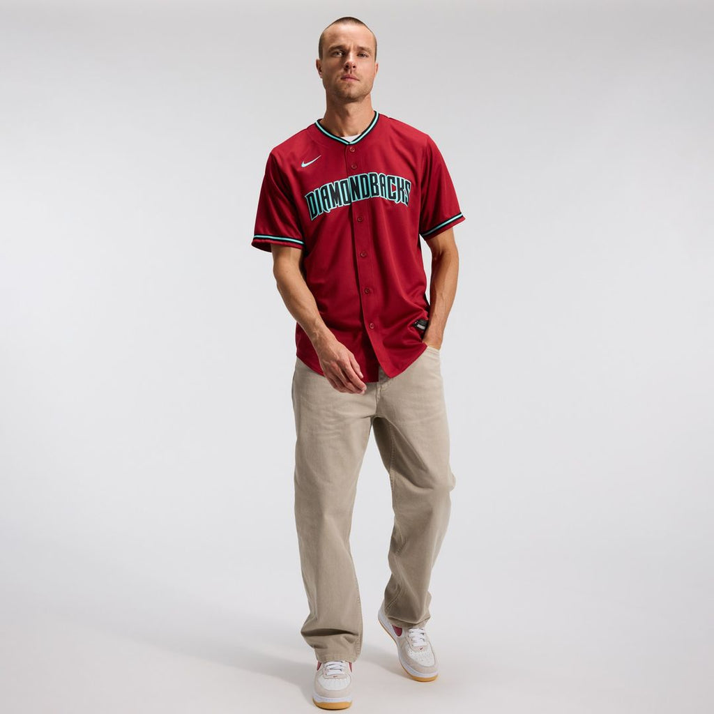 Corbin Carroll Arizona Diamondbacks Nike Alternate 2 Replica Jersey - Crimson Official MLB Team Apparel Baseball Fan Gear