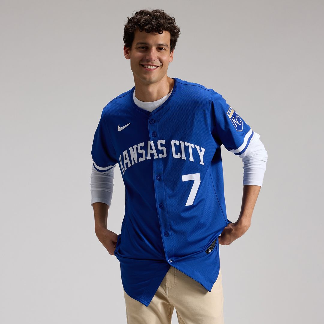Bobby Witt Jr. Kansas City Royals Nike Home ElitePlayer Jersey - White Official MLB Team Apparel Baseball Fan Gear