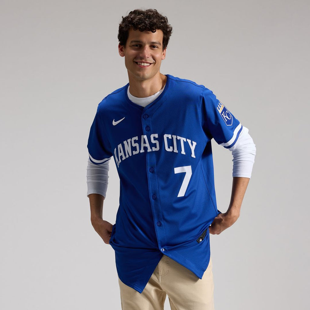 Bobby Witt Jr. Kansas City Royals Nike Alternate 2 Elite Player Jersey - Royal Official MLB Team Apparel Baseball Fan Gear