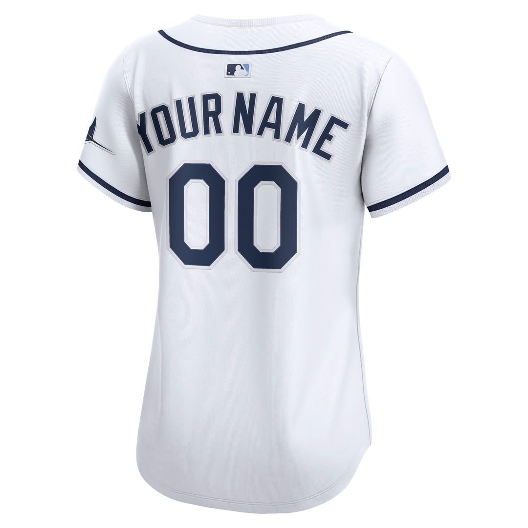 Tampa Bay Rays Nike Women's Home Limited Custom Jersey - White Official MLB Team Apparel Baseball Fan Gear