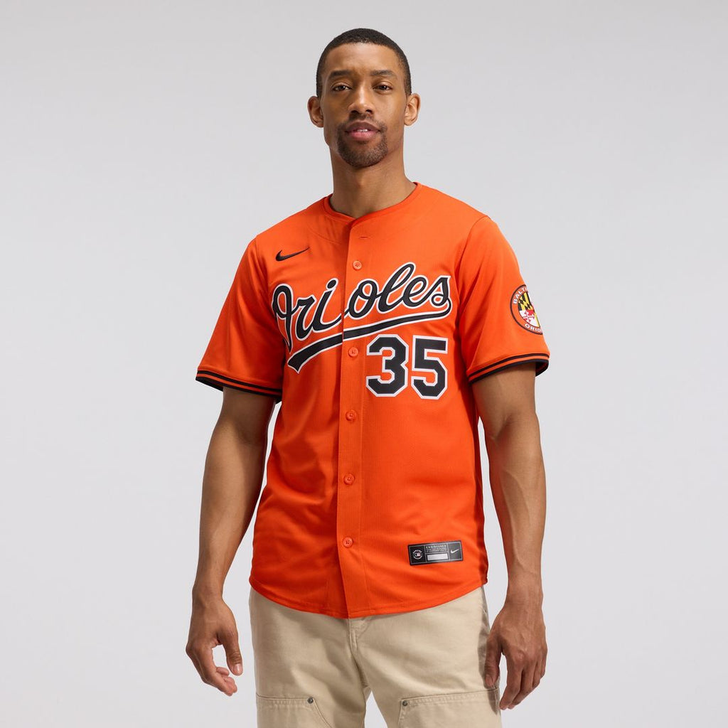 Adley Rutschman Baltimore Orioles Nike 2nd Alternate Limited Player Jersey - Orange Official MLB Team Apparel Baseball Fan Gear