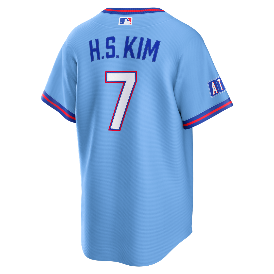 Ha-Seong Kim Atlanta Braves Nike 2026 City Connect Stadium Jersey - Powder Blue Official MLB Team Apparel Baseball Fan Gear
