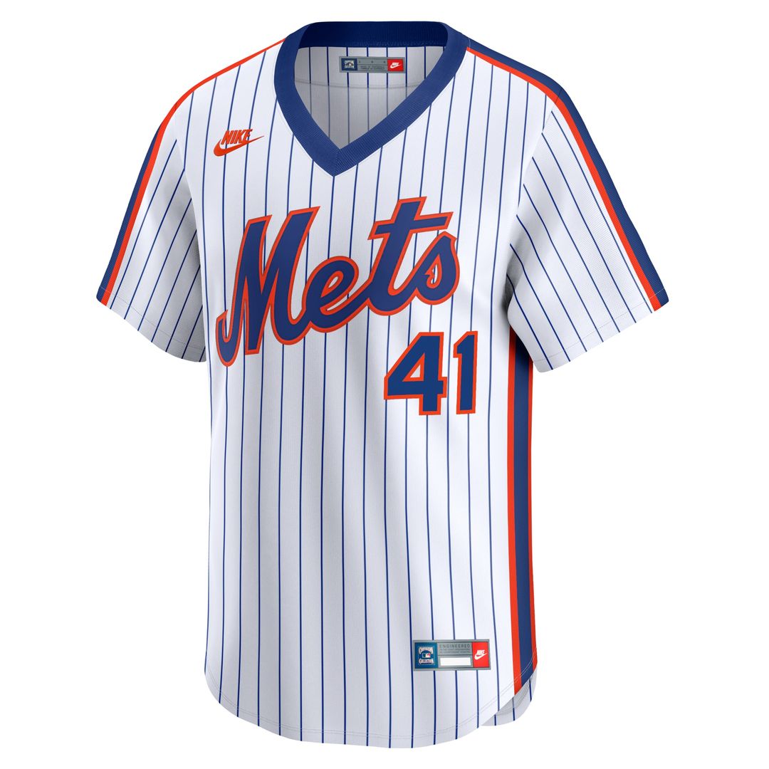 Tom Seaver New York Mets Nike Throwback Cooperstown Limited Jersey - White Official MLB Team Apparel Baseball Fan Gear