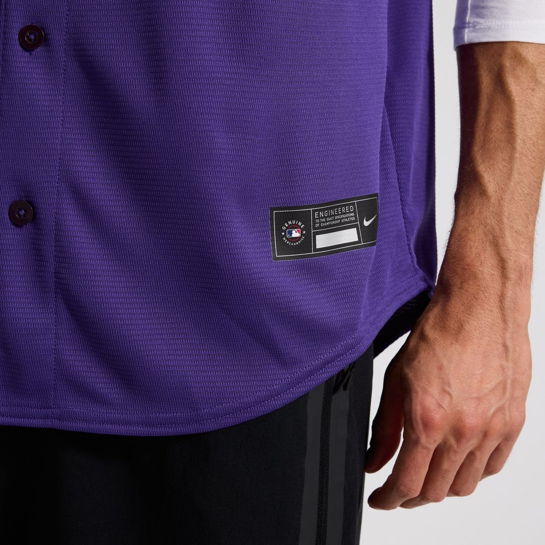 Colorado Rockies Nike Alternate Replica Team Jersey - Purple Official MLB Team Apparel Baseball Fan Gear