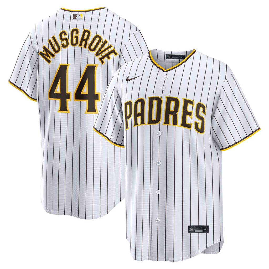 Joe Musgrove San Diego Padres Nike Home Replica Jersey - White Official MLB Team Apparel Baseball Fan Gear