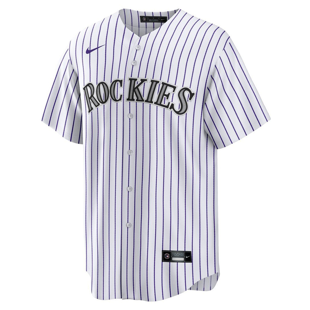 Jordan Beck Colorado Rockies Nike Home Replica Jersey - White Official MLB Team Apparel Baseball Fan Gear