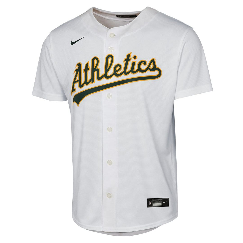 Zack Gelof Athletics Nike Youth Home Replica Player Jersey - White Official MLB Team Apparel Baseball Fan Gear