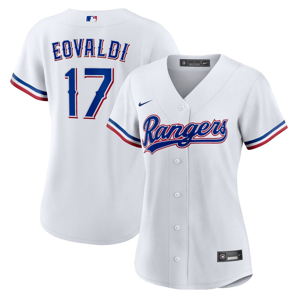 Nathan Eovaldi Texas Rangers Nike Women's Home Replica Jersey - White Official MLB Team Apparel Baseball Fan Gear