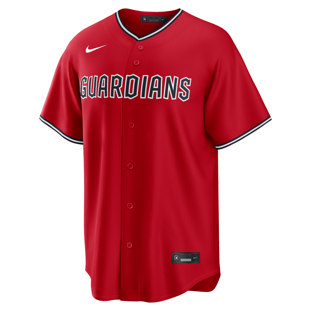 Travis Bazzana Cleveland Guardians Nike Alternate Replica Jersey - Red Official MLB Team Apparel Baseball Fan Gear