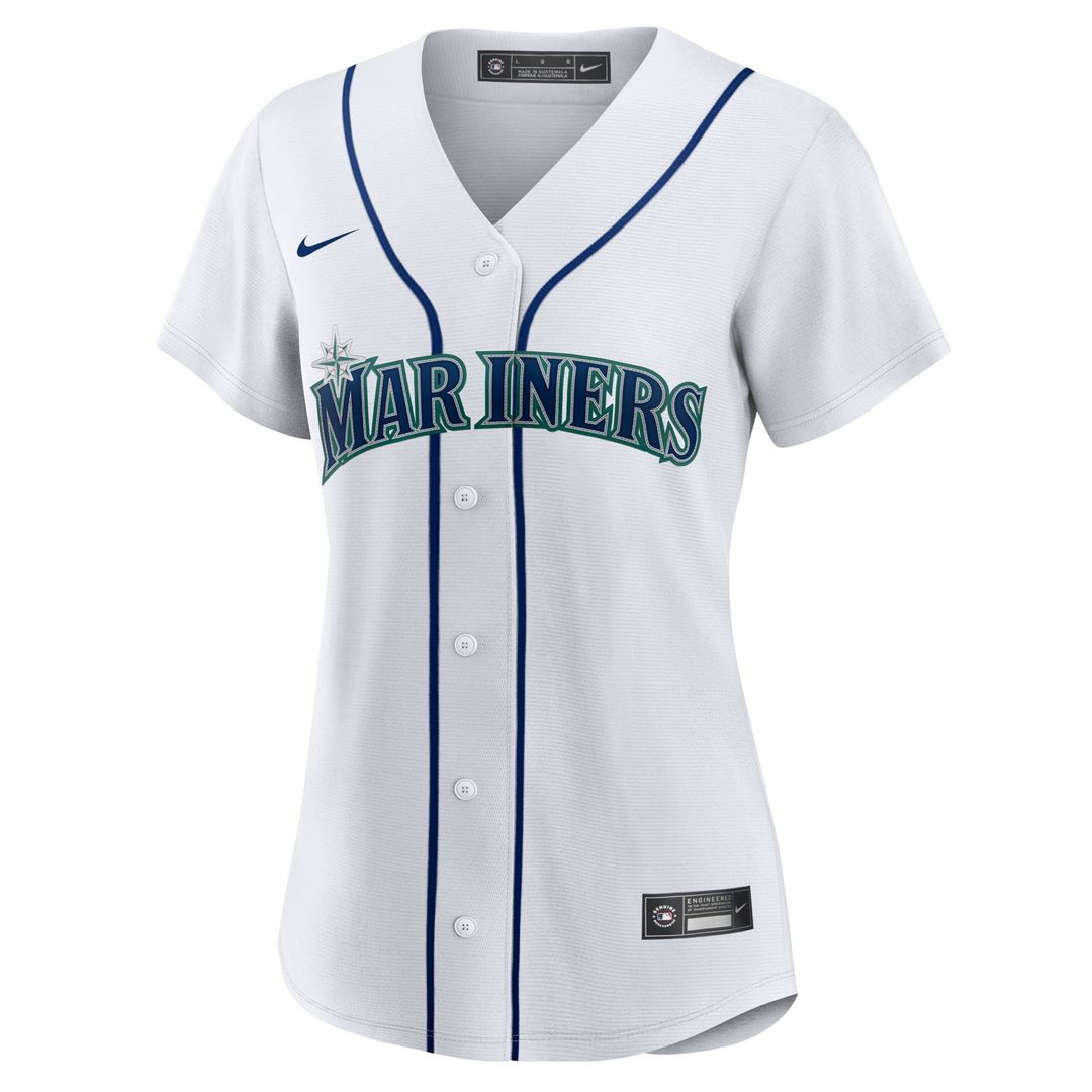 Julio Rodriguez Seattle Mariners Nike Women's Home Replica Player Jersey - White Official MLB Team Apparel Baseball Fan Gear