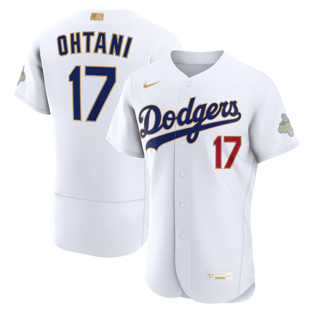 Shohei Ohtani Los Angeles Dodgers Nike 2026 Gold Collection Authentic Jersey - White Official MLB Team Apparel Baseball Fan Gear
