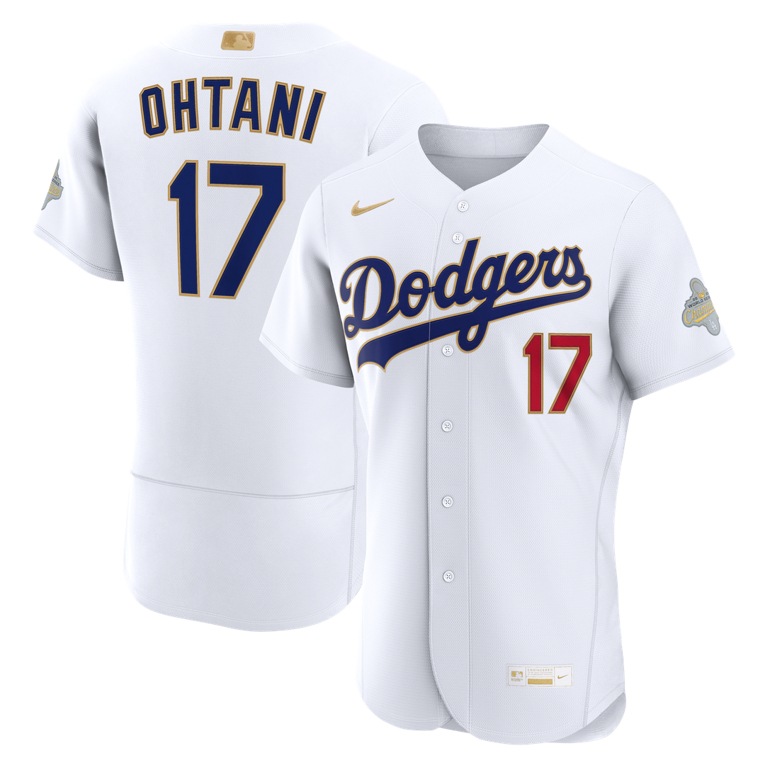 Shohei Ohtani Los Angeles Dodgers Nike 2026 Gold Collection Authentic Jersey - White Official MLB Team Apparel Baseball Fan Gear