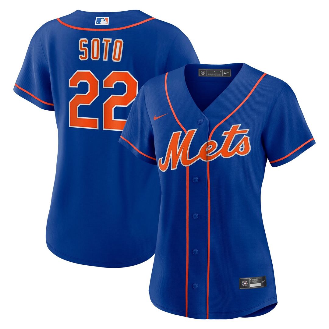 Juan Soto New York Mets Nike Women's Alternate Replica Baseball Jersey - Royal Official MLB Team Apparel Baseball Fan Gear