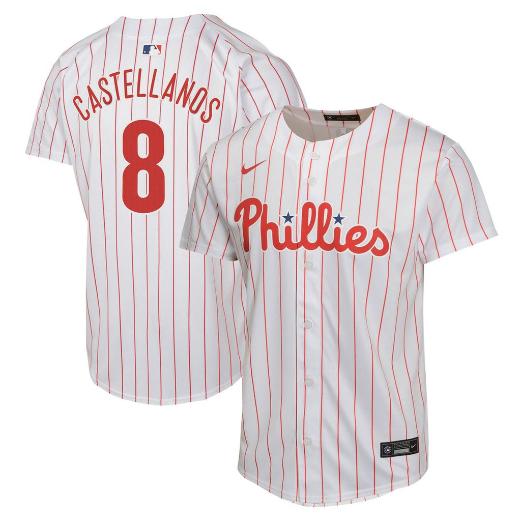 Nick Castellanos Philadelphia Phillies Nike Youth Home Game Player Jersey - White Official MLB Team Apparel Baseball Fan Gear