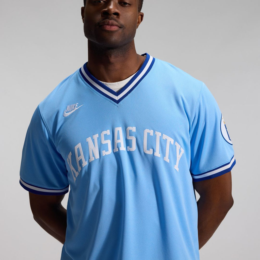 Bo Jackson Kansas City Royals Nike Throwback Cooperstown Collection Limited Jersey - Light Blue Official MLB Team Apparel Baseball Fan Gear