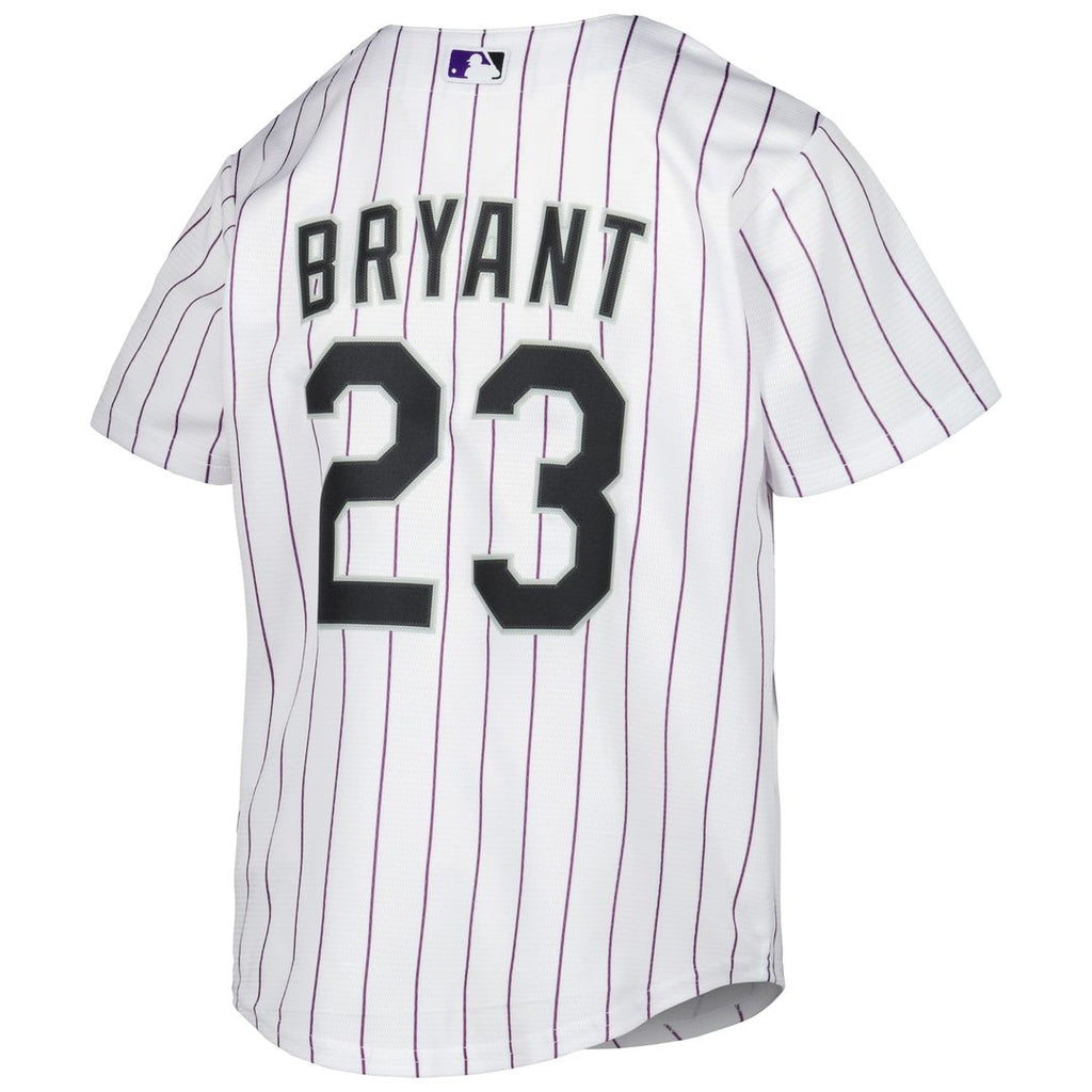 Kris Bryant Colorado Rockies Nike Youth Alternate Replica Player Jersey - White Official MLB Team Apparel Baseball Fan Gear