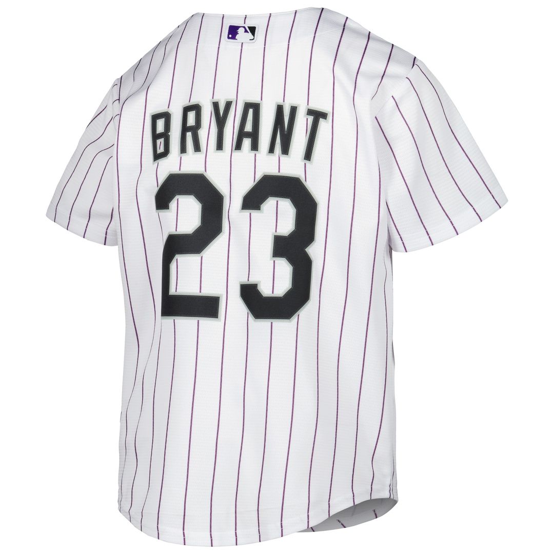Kris Bryant Colorado Rockies Nike Youth Alternate Replica Player Jersey - White Official MLB Team Apparel Baseball Fan Gear