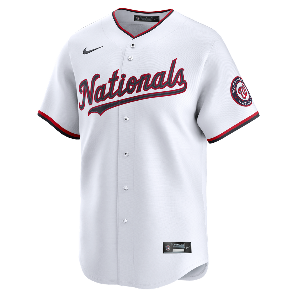 Washington Nationals Nike Home Limited Jersey - White Official MLB Team Apparel Baseball Fan Gear