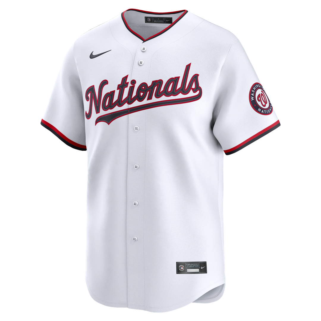 Washington Nationals Nike Home Limited Jersey - White Official MLB Team Apparel Baseball Fan Gear