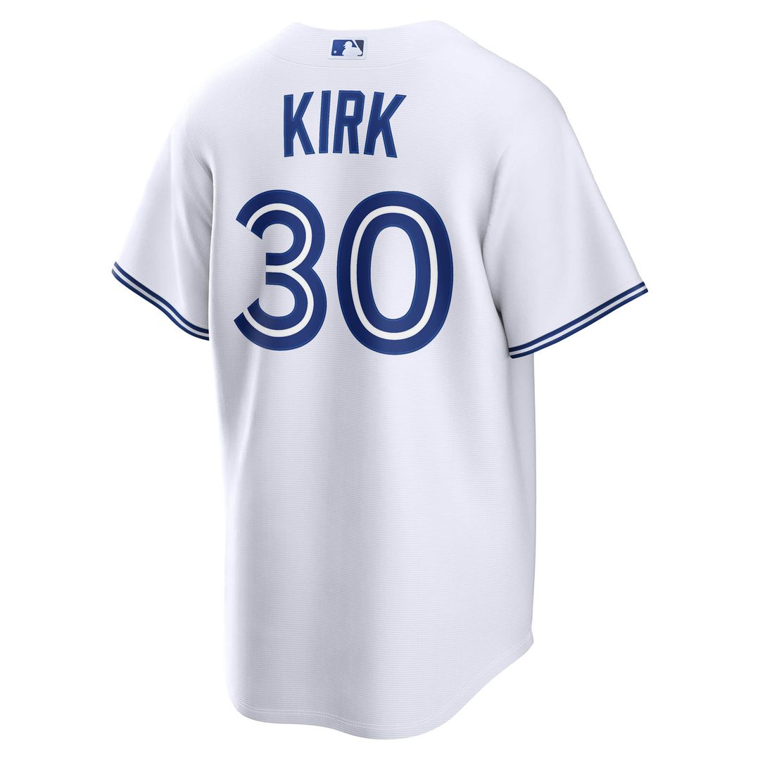 Alejandro Kirk Toronto Blue Jays Nike Home Replica Jersey - White Official MLB Team Apparel Baseball Fan Gear
