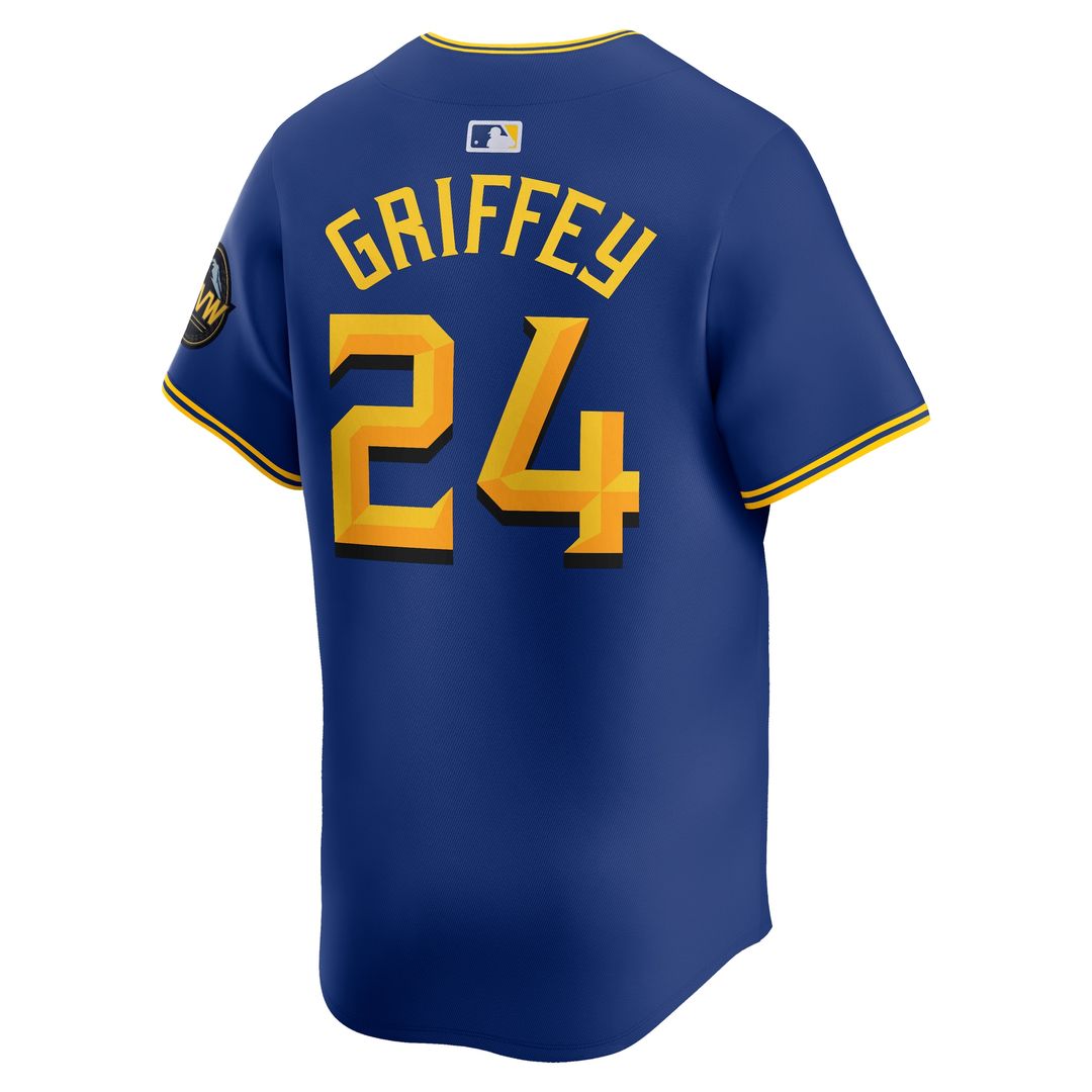 Ken Griffey Jr. Seattle Mariners Nike City Connect Retired Limited Player Jersey - Royal Official MLB Team Apparel Baseball Fan Gear