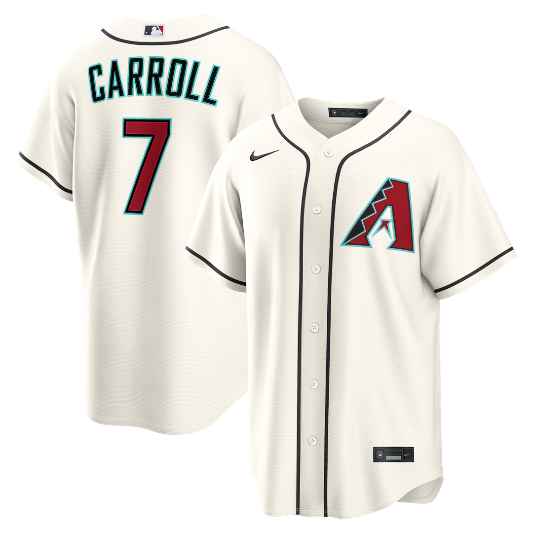 Corbin Carroll Arizona Diamondbacks Nike Home Replica Jersey - Cream Official MLB Team Apparel Baseball Fan Gear