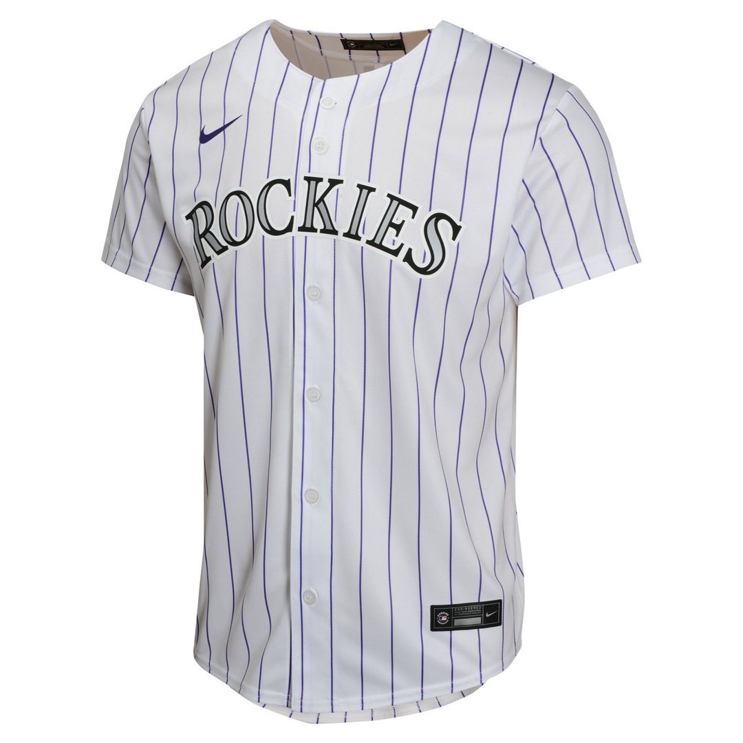 Charlie Blackmon Colorado Rockies Nike Youth Home Game Player Jersey - White Official MLB Team Apparel Baseball Fan Gear