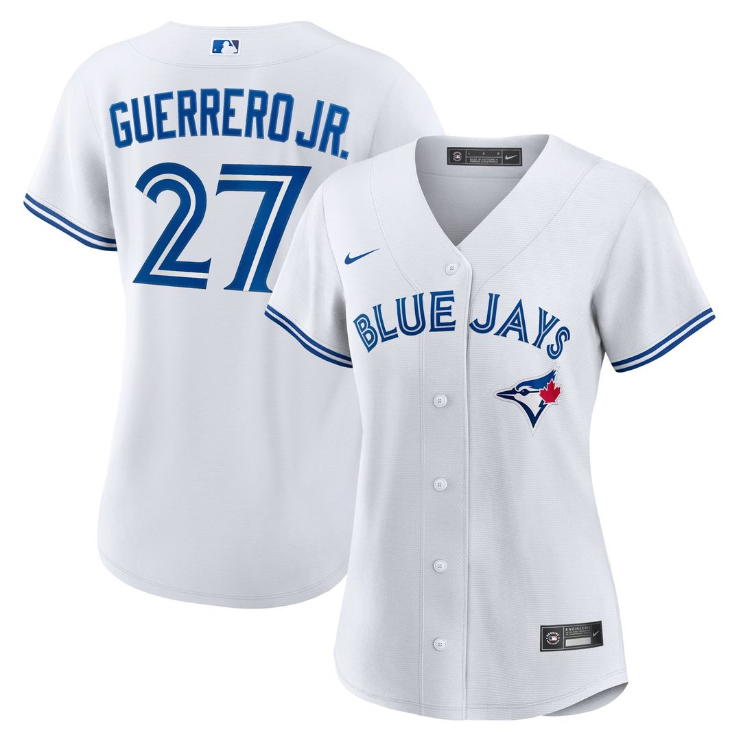 Vladimir Guerrero Jr. Toronto Blue Jays Nike Women's Home Replica Player Jersey - White Official MLB Team Apparel Baseball Fan Gear