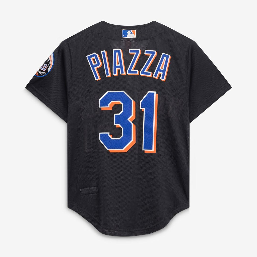 Mike Piazza New York Mets Mitchell & Ness Cooperstown Collection 2000 Batting Practice Jersey - Black Official MLB Team Apparel Baseball Fan Gear