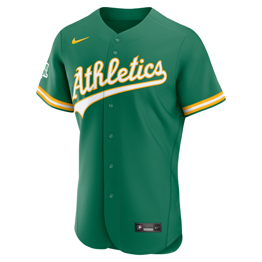 Athletics Nike Alternate Authentic Jersey - Green Official MLB Team Apparel Baseball Fan Gear