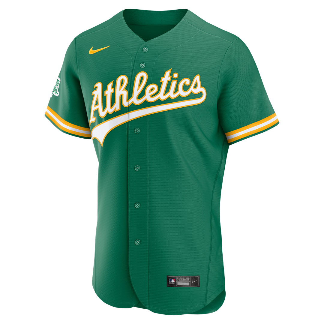 Athletics Nike Alternate Authentic Jersey - Green Official MLB Team Apparel Baseball Fan Gear