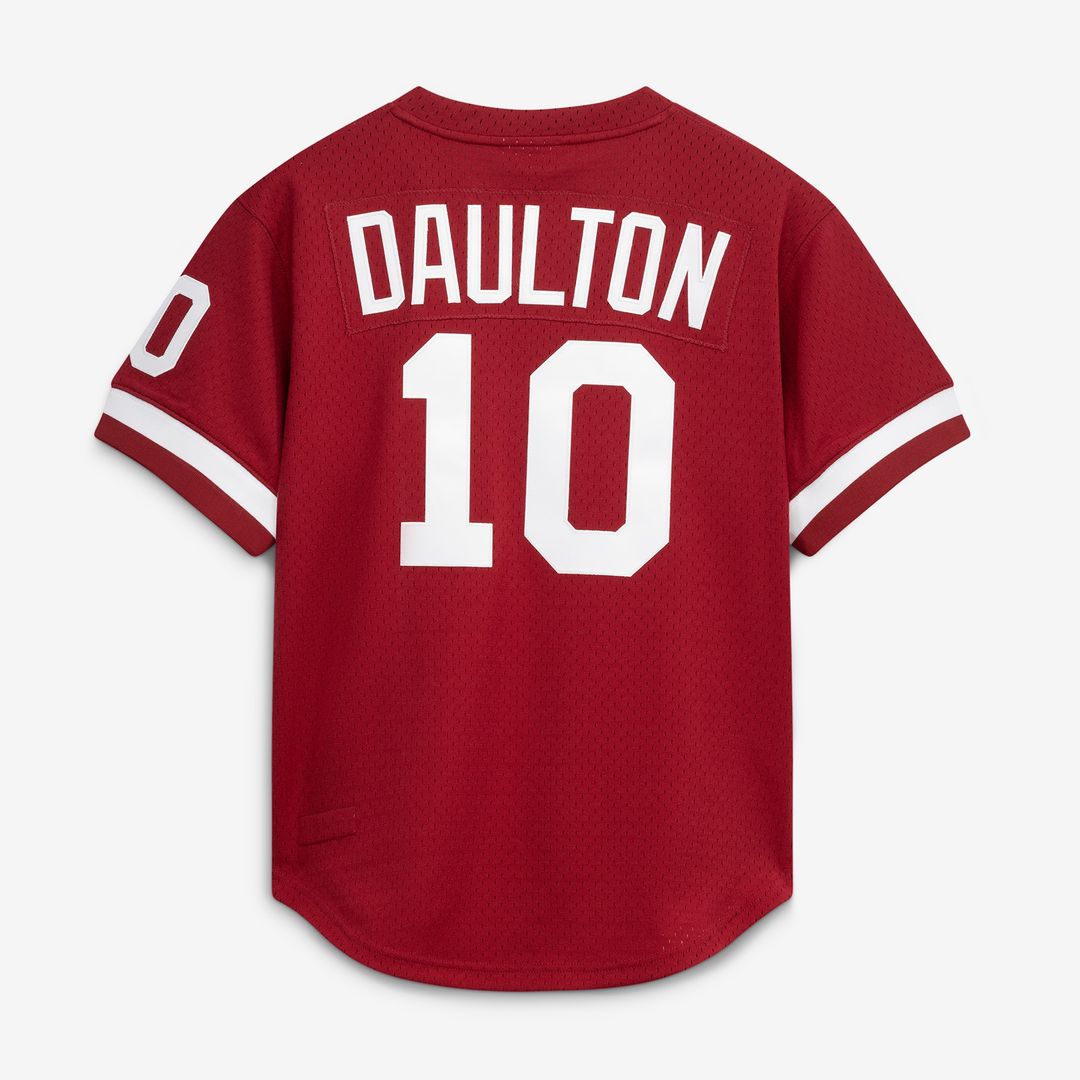 Darren Daulton Philadelphia Phillies Mitchell & Ness Authentic Batting Practice Jersey - Scarlet Official MLB Team Apparel Baseball Fan Gear