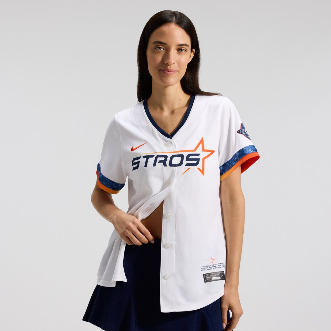 Houston Astros Nike Women's 2025 City Connect Limited Jersey - White Official MLB Team Apparel Baseball Fan Gear