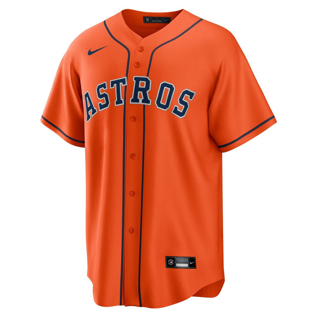 Yordan Álvarez Houston Astros Nike Alternate Replica Player Jersey - Orange Official MLB Team Apparel Baseball Fan Gear