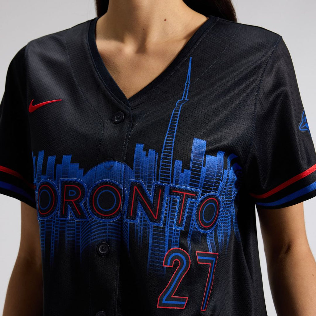 Vladimir Guerrero Jr. Toronto Blue Jays Nike Women's 2024 City Connect Limited Player Jersey - Navy Official MLB Team Apparel Baseball Fan Gear