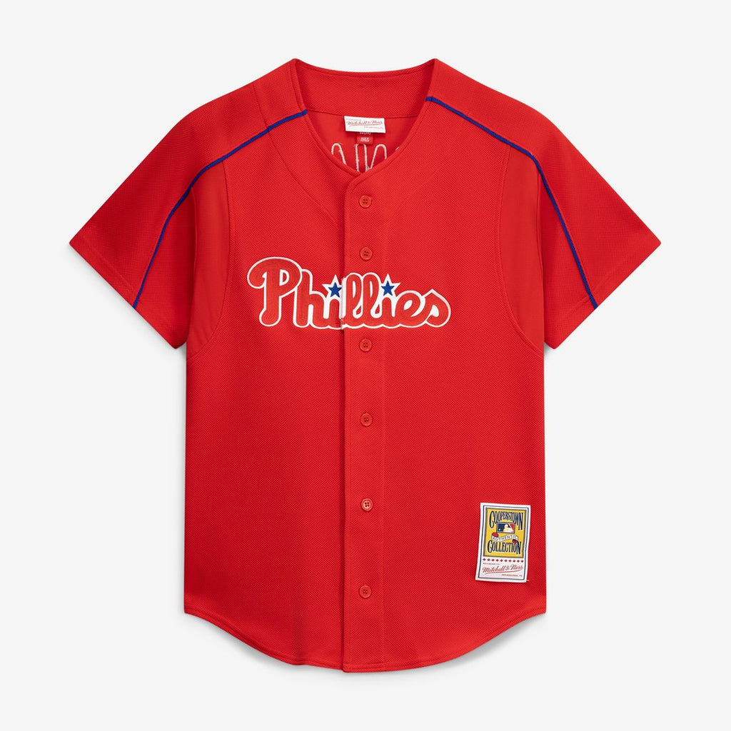 Ryan Howard Philadelphia Phillies Mitchell & Ness Cooperstown Collection Batting Practice Jersey – Red Official MLB Team Apparel Baseball Fan Gear